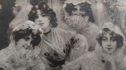 1900–1910 Paris Salon Sanat Kartpostalları Seti (Checa & Jelia) – Belle Époque, Nadir Rusça Bas