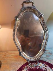 Antika Alman Gümüş  Tepsi