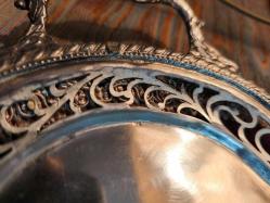 Antika Alman Gümüş  Tepsi