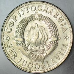 YUGOSLAVYA 10 DİNAR 1981. BÜYÜK BOY 30 mm. ÇİLALTI(-)