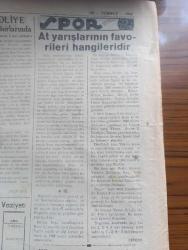 İkdam Gazetesi - 19 Temmuz 1942 - Moskova mı Kafkasya mı yazan Şükrü Ahmed Başmakale - Altay denizaltımız Çanakkale'de battı - talim yapan gemi 38 er ve subayla daldı bir daha çıkmadı - almanlara göre Rostof'un şarkında Don nehri mecrasına varıldı - şark cephesinde son vaziyeti ve Alman taarruz istikametlerini gösterir harita - sovyetlere göre voronej önünde Almanlar müdafaaya geçti - Afrika harbi İngiliz taarruzu durduruldu - akademi sergisi Dün merasimle açıldı - Maarif Vekili Hasan Ali Yücel sergiyi açış nutkunu söylüyor fotoğraf - Uçan vapurlar Amerika'da 70 tonluk tayyareler yapılıyor - ikinci cephe işçi etrafında Rusya'da infial başladı - Almanlar 24 saatte 21 şilep batırdı - 60 bin Yahudi selanik'ten çıkarılacak sürülecekmiş - Köroğlu yazan Nizamettin Nazif yazı dizisi - Tahire yazan Ziya Şakir yazı dizisi - ekmek bu sabahtan itibaren 16 kuruşa satılacak - İsmetpaşa kız Enstitüsü 114 mezun verdi - at yarışlarının favorileri hangileridir - yüzme teşvik müsabakaları - Fikret Adil