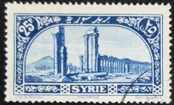 +++ RF SURİYE PALMİRA ANTİK KENTİ , SÜTUNLAR      1925    - DAMGALI
