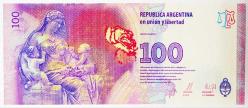 Arjantin 100 Pesos 2012-2015 Hatıra Para..