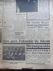 Ankara Telgraf Gazetesi - 13 Eylül 1954 - etiket mecburiyeti iyi bir şey olmuştur Ankara telgraf Başmakale - Celal Bayar yurda döndü fotoğraf - İngiliz elçisi ile görüştü - elektrikli trenler için teklif yapıldı - Belediye zabıta talimatnamesi ve maçlar - Galatasaray ve Ankara maçları fotoğraf - Hacettepe takımı fotoğraf - Uzakdoğu'da Çetin savaşlar oluyor - beşiktaş İzmirspor karşısında galip - sihirbazlık hokkabazlık sanatını öğretiyorum yazan Ahmet Nuri Çağıran yazı dizisi - fotoğraf modelciliğinden televizyon yıldızlığını ateşli Jeanud Carmen - evlilik ve dejenere kadın tipi yazan Şahap Gensoy - diş tabibi Sait Kut - Türkiye İş Bankası - bir ölümün sırrı yazan Jacgues Decrest yazı dizisi - Ankara radyo programı - yayla kızı yazan Aka Gündüz Yazı Dizisi - cemiyet hayatı - Rapid'in eski beki Meckele göre Ruslar çok seri futbol oynuyorlar - Jeep - Galatasaray Çetin bir karşılaşmadan sonra hacettepe'yi 2 1 yenebildi - Fenerbahçe 3 Havagücü 1 fotoğraf -  Ercüment Kahyaoğlu