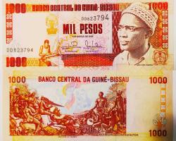 GİNE BİSSAU 1000 PESO 1 MART 1993..