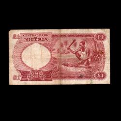 NİJERYA (1967) - 1 Pound (Temiz 6,0/10) 