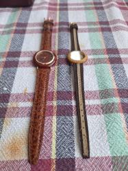 Stainless Steel Back Vintage kadın erkek - 2 li kol saati