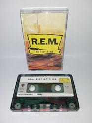 Kaset REM out of time albümü. Orijinal 1991 Kağıt Baskı. sorunsuz çalışıyor koleksiyonluk