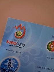 Euro 2008 Portekiz Türkiye mac bileti milli takım A milliler maç bileti PEPE RONALDO