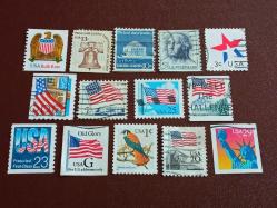 USA - DAMGALI PUL LOTU - (14 ADET)