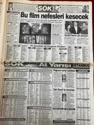 ŞOK GAZETESİ DOĞUM GÜNÜ HEDİYESİ - 26 KASIM  2003 - TAM TAKIM 12 SAYFADIR -Hülya Avşar-Deniz Akkaya-Recep Tayyip Erdoğan-Ali Babacan-George W. Bush-Fatih Terim-Gheorghe Hagi-İlhan Mansız-Mircea Lucescu-İsmail Uyanık-Kenan Doğulu-Ceren Erginsoy-Hüseyin Yücel-Hakan Şükür-Yasemin Ergene-Cihan-Hasan Parkan-Haydar Aliyev-Gerhard Schröder-Nazım Hikmet-Zeynep Dedeoğlu-Shevardnadze-Holly Valance-Nebil Özgentürk-Nükhet Duru-Mehmet Okur  Bayram sürecek-Bush bu kez affetti-Yemeye kıyamadı-Çıplak sanat-Deniz Akkaya’yı 19 saatte süslediler-Allah’ın sevgili kulu-Hülya Avşar koruyucu anne oldu-İnanması zor ama kendini dine verdi-İşçi memur ayrımı kalkıyor-Uçur bizi Kartal-Terim’e Hagi için baskı-19 saat çıplak kaldı-Helal olsun sana-Güzel ve Çirkin şov-Emniyet kemeri hayata bağlayan tek bağdır-Kapkacı önlemek için 8 milyon dolarlık yatırım-Hızlı yaşadı genç öldü-Yaşlıların yalnızlığı-Kadınlardan ahlaksız teklif-Tuğçe’yi 50 milyara sattı-Holly şimdi de Dudu’ya talip-Parasıyla ağaç alacak  Asmalı Konak