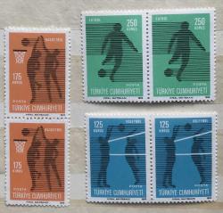 1974 SPOR KONULU SÜREKLİ SERİ PER DAMGASIZ MNHp205b