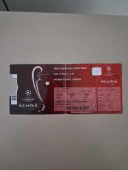 UEFA 2005 ŞAMPİYONLAR LİGİ FİNAL MAÇ BİLETİ EFSANEVI LIVERPOOL 3 MİLAN 3