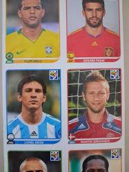 PANİNİ 2010 DÜNYA KUPASI ÇIKARTMA STİCKER LEONEL MESSİ FELİPE MELO DROGBA