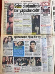 ŞOK GAZETESİ DOĞUM GÜNÜ HEDİYESİ - 26 ŞUBAT 2008 - TAM TAKIM 12 SAYFADIR -Yasemin Dorsa-Nilay Dorsa-Bülent Ersoy-Ebru Gündeş-Sadettin Saran-Alpay Atalay-Tülin Şen-Asya-Genco-Ersoy-Mahsun Kırmızıgül-Yıldız Kenter-Cansu Dere-Cem Yılmaz-Hülya Avşar-Sezen Aksu-Ceza-Onur Bayraktar-Okan Bayülgen-Yeşim-Erdoğan Arıkan-Gül-Melek Mermer-Burcu Yazar-Aziz Nesin Kadın Öğretmen Canavar Çıktı-Yazıktır Günah­tır-Susturun Şu Kadın-Beni Çıplak Görünce Dayanamadı Öldü-Öldün Suçlusun-Seks Olağanüstü Bir Yapıştırıcıdır-Ağzına Sağlık Hülya Hanım-Kandil Mehmetçiğin Postalı Altında-Türban Gerginliği-Nakit Çekmek Deliliktir-Tek Telefonda İki Numaranın Bedeli-Yeni Albüm İçin Londra’ya Uçtu-Mahsun’dan Yıldız Kenter’e Anlamlı Ziyaret-Cem-Cansu Aşkını ‘Ateş’ Şarkısıyla Pekiştiriyor-Ceza’dan Anlamlı Konser-Burcu Yazıyor-Kocamı Boynuzladım mı Acaba-Sadettin’i Kıskanmam-Eşim Sanat İçin Başkasıyla Sevişebilir-Ebru Gündeş’in Magazincilere Kini-Genco Evlendi-Onur’a Kötü Haber Var-Machodergi-Türkiye’nin En Kaliteli Erkek