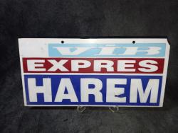 ViNTAGE otobüs güzergah tabelasi vip express harem esenler