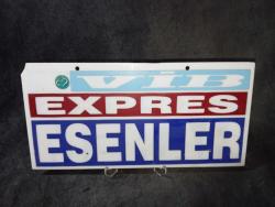ViNTAGE otobüs güzergah tabelasi vip express harem esenler
