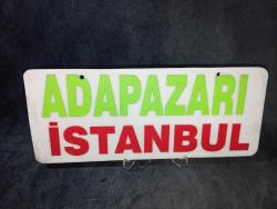 ViNTAGE otobüs güzergah tabelasi  adapazari İstanbul  Antalya Alanya  çift taraflıdır. her iki yüzü birbirinden farklıdır. resimlerde iki yüzü ve ölçüleri gösterilmiştir  orjinaldir #tdkoleksiyonotobusguzergah #tdkoleksiyontabela