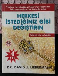 HERKESİ İSTEDİĞİNİZ GİBİ DEĞİŞTİRİN - PSİKOLOJİK SIRLAR VE TEKNİKLER - DR. DAVID J. LIEBERMAN - BUTİK YAYINCILIK BİRİNCİ BASKI 2008