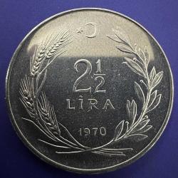 2.5 Lira 1970. Saban Kılıçtan üstündür.