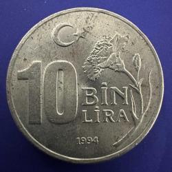 10 Bin Lira 1994. Dünya Spor ve Olimpik Düşünce Yılı