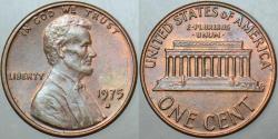 AMERİKA 1 CENT 1975 D. LİNCOLN MEMORİAL CENT. 19 mm ÇİLALTI.