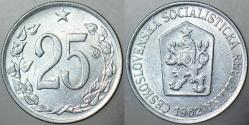 ÇEKOSLOVAKYA 25 HALERU 1962 ÇİLALTI+