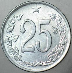 ÇEKOSLOVAKYA 25 HALERU 1962 ÇİLALTI+