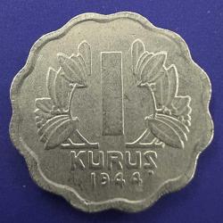 Türkiye Papatya 1 Kuruş 1944.