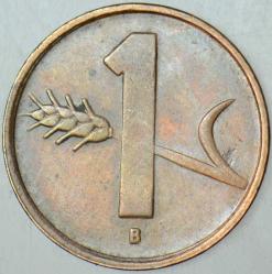 İSVİÇRE 1 RAPPEN 1952 BRONZ 16 mm.