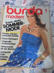 BURDA MODEN HAZİRAN 1982 TÜRKÇE ANAHTAR KİTAPÇIK VE PATRONLARI İLE BERABER