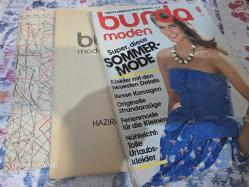 BURDA MODEN HAZİRAN 1982 TÜRKÇE ANAHTAR KİTAPÇIK VE PATRONLARI İLE BERABER