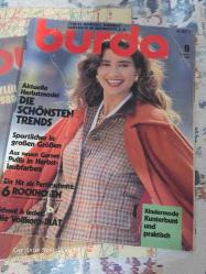 BURDA MODEN EYLÜL 1989 TÜRKÇE ANAHTAR KİTAPÇIK VE PATRONLARI İLE BERABER