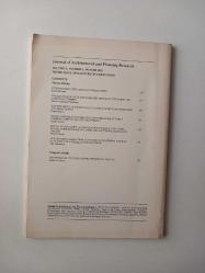 Journal of Architectural and Planning Research - Vol 9, No 4, Winter, 1992