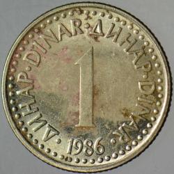 YUGOSLAVYA 1 DİNAR 1986.