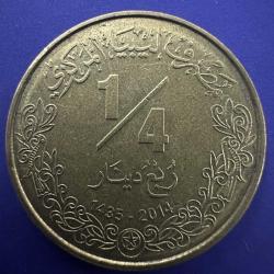 Libya 1/4 Dinar 2014