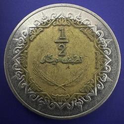Libya 1/2 Dinar 2009