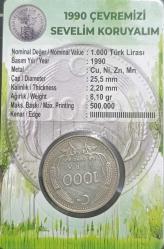 @@ 1990 1000 Lira @@Çevremizi Sevelim Koruyalım@@