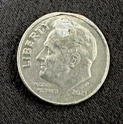 2000-2021 Amerika one dime 2 adet delikli madeni paralar