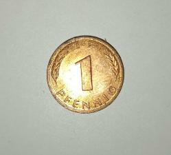 1991 Almanya 1 pfennig (çok temiz kondisyonda)
