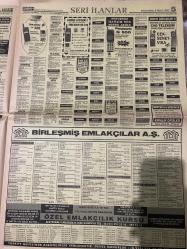 SABAH İSTANBUL ÖZEL SERİ İLAN SARI SAYFALAR DOĞUM GÜNÜ GAZETESİ - 6 MART 1997 - Boğaziçi İngilizce kuşları-başlangıç orta ileri çeviri KPDS TOEFL-Eleman arayanlar-emlakçı-garson-pazarlama- sarı sayfalara kredi kartıyla ilan vermek çok kolay çok hızlı-tecrübeli muhasebe şefi-Fransızca bilen-esen tekstil-planlamacı-tezgahtar-tornacı-turizm otel-Ntek bilgisayar-teknik servis elemanı-boya baskı-nakış takipçileri-baskı nakış takibi Sorumlusu-Tornacılar ve Puntacı elemanlar-aşçıbaşı usta ve yardımcıları- satış temsilcileri-güvenlik elemanları-Kaynakçılar-Fatih telefon-en iyi fiyata en iyi cep telefonu-çağrı-en iyi cep telefonu şok fiyatlara-Yılmaz-İhraç fazlası satışları-Özel bilSof-sarı sayfalarda bu ilanı sütün santimi sadece 10 $-emekliler-Şile‘de ayrıcalıklı bir yaşam-sahibinden satılık dükkan ve işyerleri-yatırımcılar-Tesan-Çatalca kabakça köyü nde-Yeşilköyde-sahibinden satılık daireler ve arsalar-mimar Sinan-sorunsuz iletişim için doğru adres-arayın görüşelim-çağı telekom-kiralık e