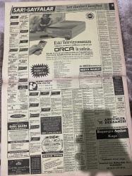SABAH İSTANBUL ÖZEL SERİ İLAN SARI SAYFALAR DOĞUM GÜNÜ GAZETESİ - 8 EYLÜL 1992 - Bill teks örme-akkanat konfeksiyon-tugay diyor-fason mont atölyeleri-Araf tekstil-kokpit giyim SAN.LTD.ŞTİ-İki-Erenköy A.Ş.-Hyundai-Çelebi otomotiv-festival-kömür-güven-unlu mamüller fırın -lay-Özkan-Motorola-dancall-safir triko-tek tem-alba-Özel Şahin bilge eğitim merkezi-estetik sanat evi-onuru-Lem İngilizce Almanca-Özel angünler dershanesi-medya market-hemen teslim-ticaret