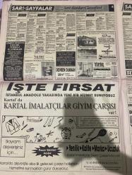SABAH İSTANBUL ÖZEL SERİ İLAN SARI SAYFALAR DOĞUM GÜNÜ GAZETESİ - 8 HAZİRAN 1992 -Has otomotiv-Opel Corsa-Mitsubishi-huyunda-yorgun oto-TL kas-tiryaki ticaret-lider- Aypa saat-seta rent a car-ruşen ticaret-Bosan kompresör-Pimapen-Hürsan sauna-Siriender çikolata şekerleme fabrikası-mekan-Asts-süperstar jenaratör-akşam ticaret-Genesys-Saros-alo bilgi-Anadolu Üniversitesi