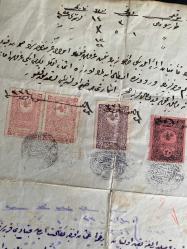 OSMANLICA 1918 yılı Kırkağaç Mal Müdürlüğü Borç Senedi