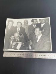 İSMET İNÖNÜ fotoğrafı seçim gezisinde 1960 tarihli