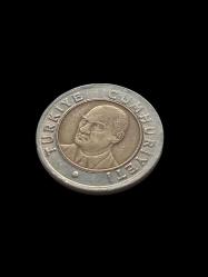 1 Yeni Türk Lirası 2005 Madeni Koleksiyon Para. Antika Koleksiyon Para. Türk Lirası.