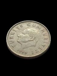 5 Bin Türk Lirası 1999 Madeni Koleksiyon Para. Antika Koleksiyon Para. Türk Lirası.