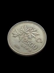Efemera - 2500 Türk Lirası 1992 Madeni Koleksiyon Para. Antika Koleksiyon Para. Türk Lirası. - kitantik - kitaLog