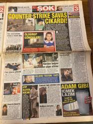 ŞOK GAZETESİ DOĞUM GÜNÜ HEDİYESİ - 17 ŞUBAT 2011 - TAM TAKIM 12 SAYFADIR -Halis Toprak-Orhan Çeker-Cristina Coban-Dr. Selçuk Uzun-Dr. Yusuf Ziya Özcan-Kemal Kılıçdaroğlu-Carla Bruni-Belinda Coldwell-Chris Kelly-Greg Johnson-Beren Saat-Kıvanç Tatlıtuğ-Eyvhvah Eyvah 2-Ata Demirer-Hüseyin Badem-Irmak Atuk-Nurettin Hasman-Bora Kozanoğlu-Meryem Uzerli-Osman Çavuş-Mustafa Arık-Bülent Ersoy-Sinem Kobal-Fatma Gül-Helin Avşar-Hakan Şükür-Abdullah Gül-Mesut Kırca-Kaan Özbek- Parmaklıklar ardından gelen mektup 2 ay sonra çıkıyorum aramanızı bekliyorum-Çilli bebek-Halis Ağa’ya piyango vurdu-Dekolte kafa-Boğayla Meclis’i bastı-Emekliye zam yok-Tahrir Meydanı’nda tecavüz-Nasıl kıydın bu gözlere-First Lady Carla Türkiye’ye gelmiyor-Bu fasulye 34 milyon TL-İrmak Atuk beni de görün-Hürrem’in kokusu dünyayı saracak-Counter Strike savaş çıkardı-Öldürüp gömdüler-Adam gibi içmek lazım-Kıvanç’la aşk yaşamadım-Intikam öpücüğü-Sıcak daha da sıcak olacak Hasret içinizi ısıtacak-Halis Ağa’ya piyango vurdu-Perve