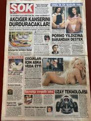 ŞOK GAZETESİ DOĞUM GÜNÜ HEDİYESİ - 21 ŞUBAT 2004 - TAM TAKIM 12 SAYFADIR -Sibel Kekilli-Erkan Mumcu-Ayşe Hatun Önal-Ahmet Zengin-Nihal Zurnacı-Pamela Anderson-Hakan Şükür-Christoph Daum-Valencia Hasan Arat-Berkant-Gülşah Batur-Murat Polat-Funda Barın-Hülya Avşar-Murat Güloğlu-Şebnem Dönmez-Ezel Akay-Verda Alpay-İhsan Aydın-Esra Bozcalıyan  Tavşana kaç tazıya tut-Akciğer kanserini durduracaklar-Arşimet Daum-Dizideki aşk bir yuvayı yıkıyor-Zırıldak-Hırsızlar alarm veriyor-Ekonomik sıkıntısı nihayet sona erdi  Sibel’e Bakan Mumcu sahip çıktı-Dayak yediği için kocasını öldüren kadına 24 yıl hapis-Çocuktan çirkin ördek yavrusuydum-Otoyol gişelerinden kredi kartıyla geçiş-Yeşil kartlılara bedava sezaryen-Taşfırın erkeğe bak-Manyetik alanlar beyne zarar veriyor-Öğrenciler peşine düştü-Sibel’in en masum hali-Porno yıldızına bakandan destek-Çocukları için aşka veda etti-Uzay teknolojisi-Aslan Hakan-Güneş battı-Valencia niyetine-Önce gol yemeyelim-Dizideki aşk bir yuvayı yıkıyor-Gece hayatı renk